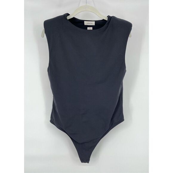 Aritizia Babaton Contour Should Pad Sleeveless Bodysuit Black Size Extra Large - Picture 1 of 9